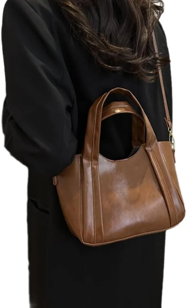 2023 New Bucket Bag Shoulder Bag Solid Color Crossbody Bag Versatile Fashion Large Capacity Handbag for Women Girl