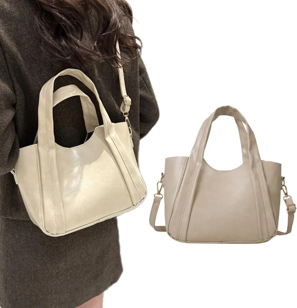 2023 New Bucket Bag Shoulder Bag Solid Color Crossbody Bag Versatile Fashion Large Capacity Handbag for Women Girl