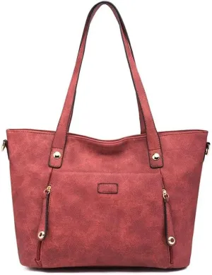 2023 Women Bag Solid Color Leisure Composite Bag Large Capacity Handbag Versatile Femal Shoulder Bags (Brown)