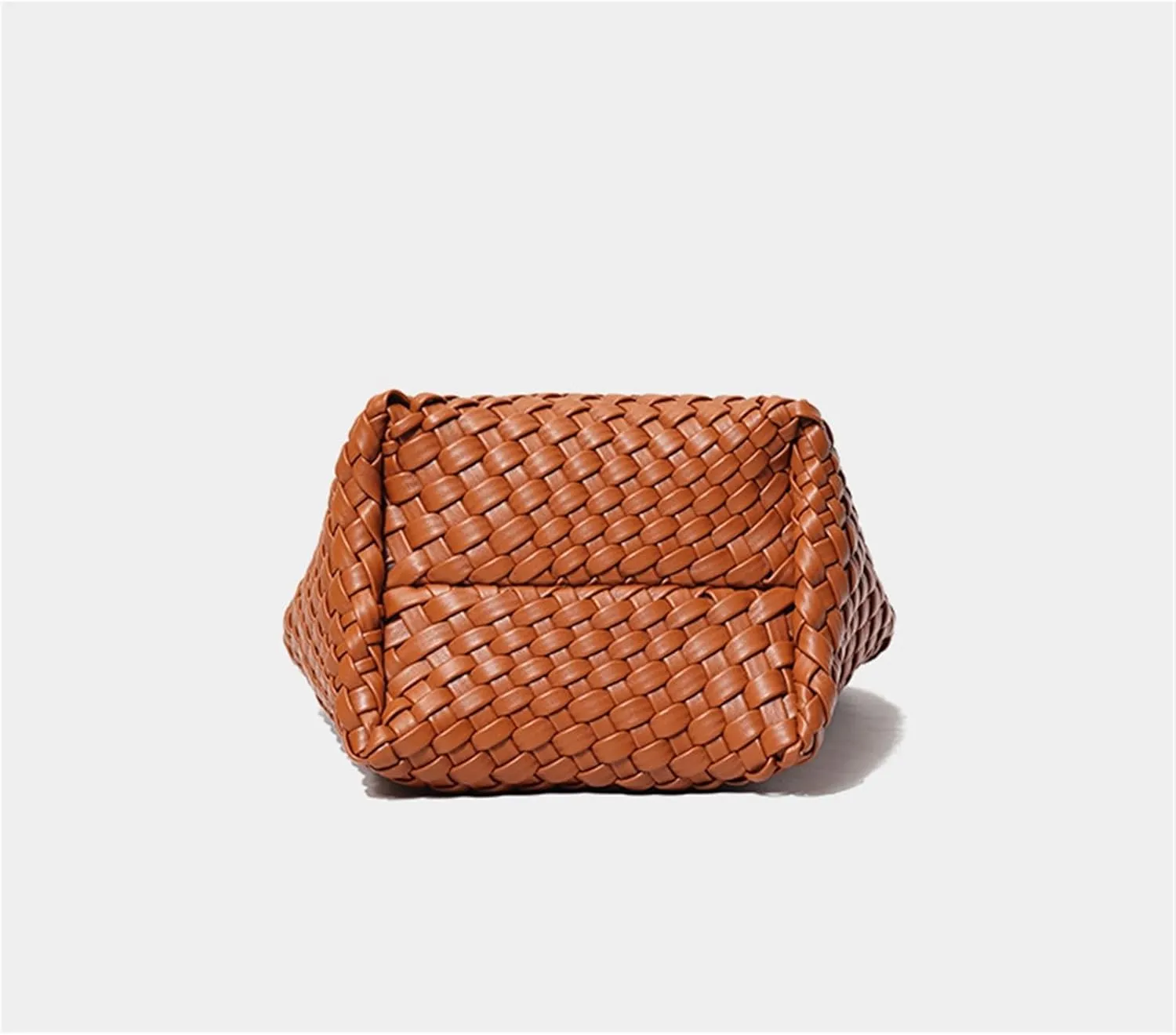 2024 Hand-woven Bag Portable Bucket Bag For Women Large Capacity Versatile Crossbody Commuter Bag(C)