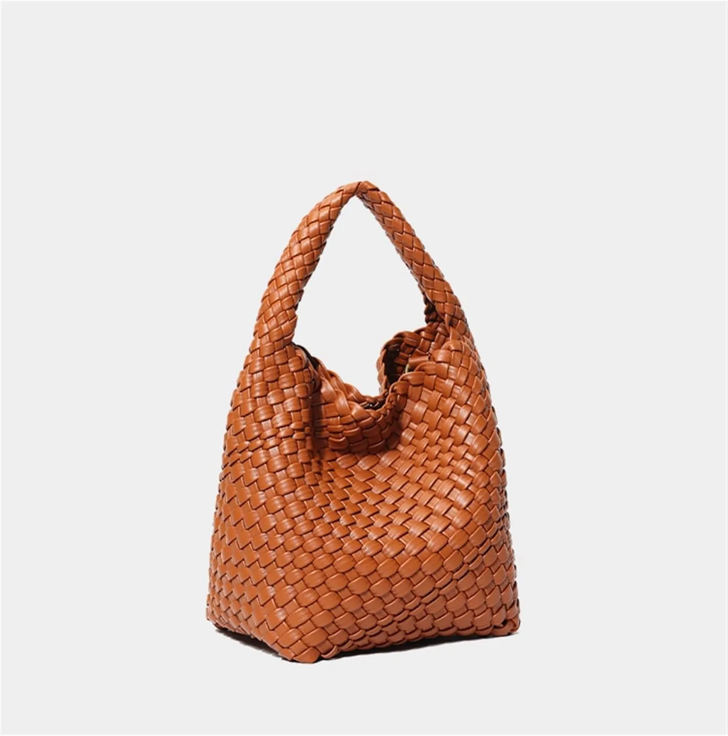 2024 Hand-woven Bag Portable Bucket Bag For Women Large Capacity Versatile Crossbody Commuter Bag(C)