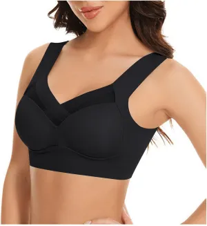 3 Pack Seamless Comfort Bra for Women - Wireless Full Coverage Push Up Sports Bra for Everyday Wear and Workouts for Women
