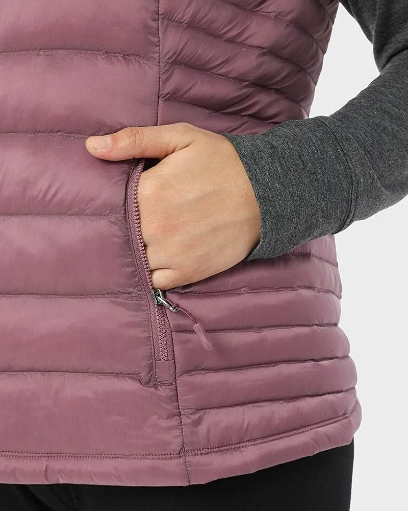 32 Degrees Womens Ultra-Light Down Alternative Water-Repellent Packable Puffer Vest Outerwear with Zipper