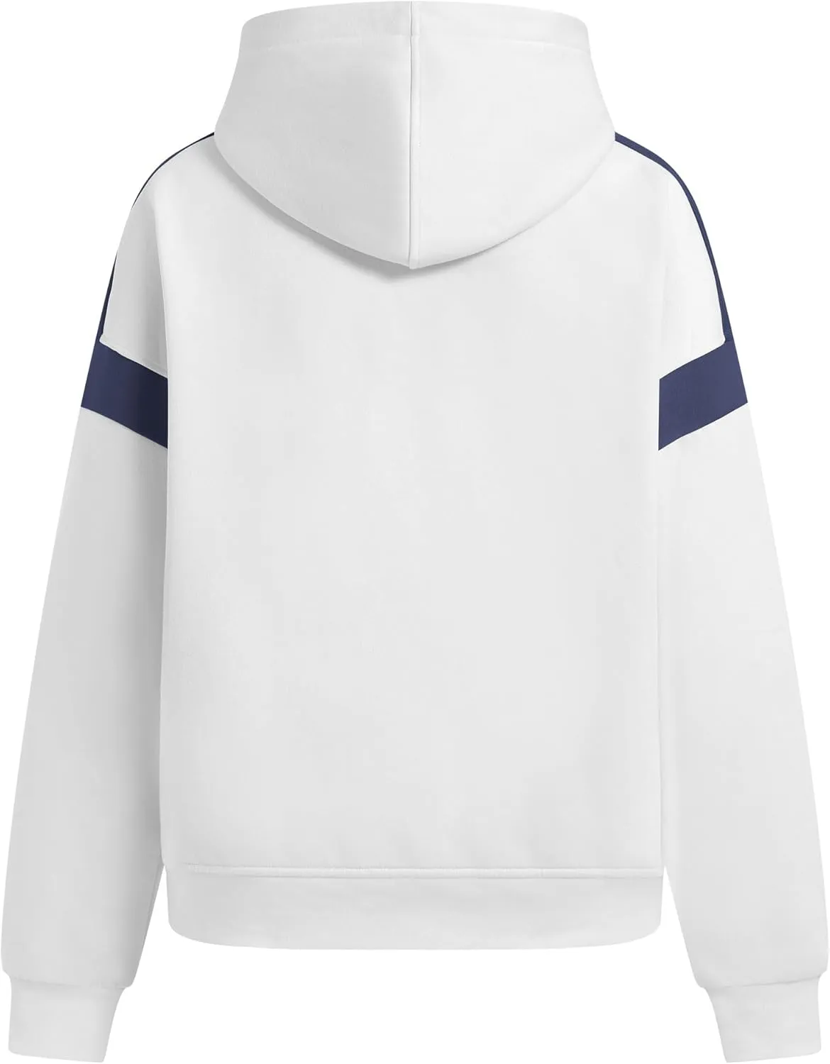 ABOCIW Womens Fleece Oversized Hoodie Sweatshirt Colour Block Panelling Long Sleeve Sweaters Pullover Tops