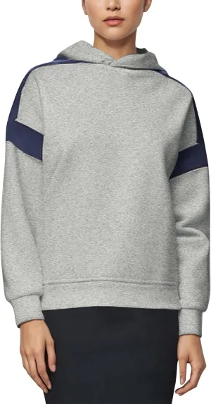 ABOCIW Womens Fleece Oversized Hoodie Sweatshirt Colour Block Panelling Long Sleeve Sweaters Pullover Tops