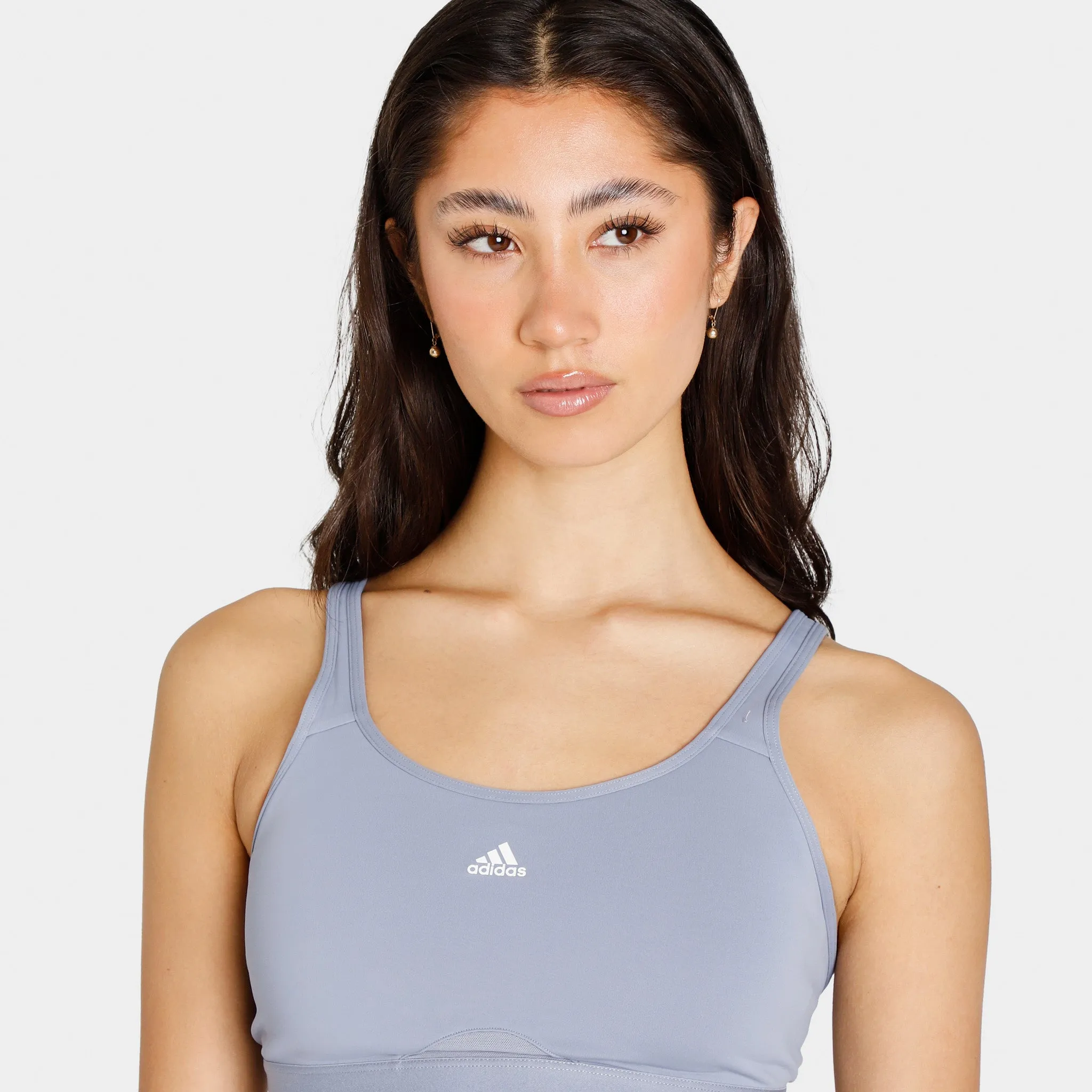 adidas Women's TLRD Move High Support Bra / Silver Violet
