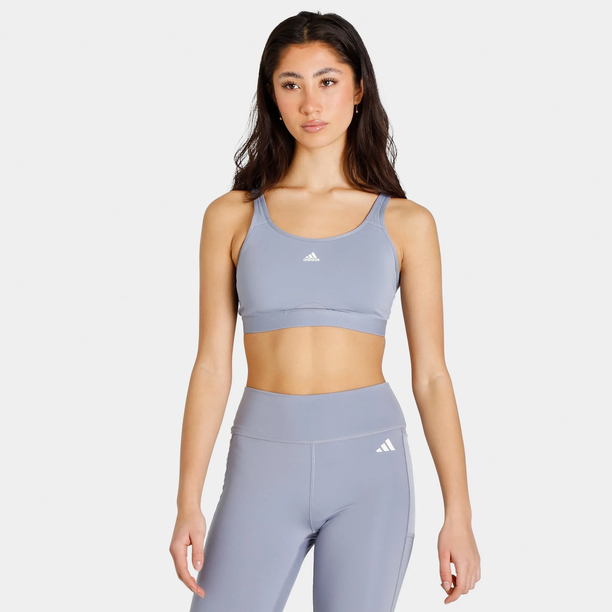 adidas Women's TLRD Move High Support Bra / Silver Violet