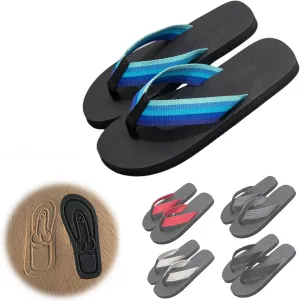 Aimery Hidden Flops, Summer Beach Comfort Non Slip Sandal, Spoof Beach Flip Flops, Funny Footprint Slippers, Beach Party Punishment Props
