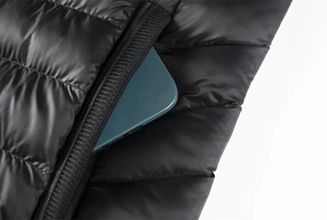 Alloaone Mens Hooded Waterproof Parkas Lightweight Cotton Padded Parka Jacket Coat Warm Jacket