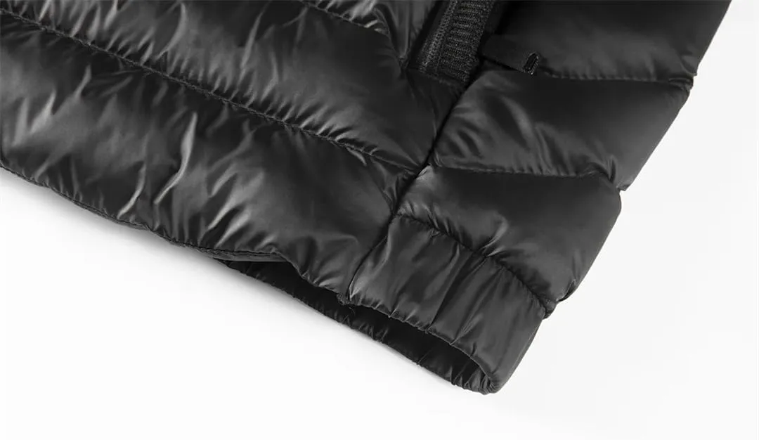Alloaone Mens Hooded Waterproof Parkas Lightweight Cotton Padded Parka Jacket Coat Warm Jacket