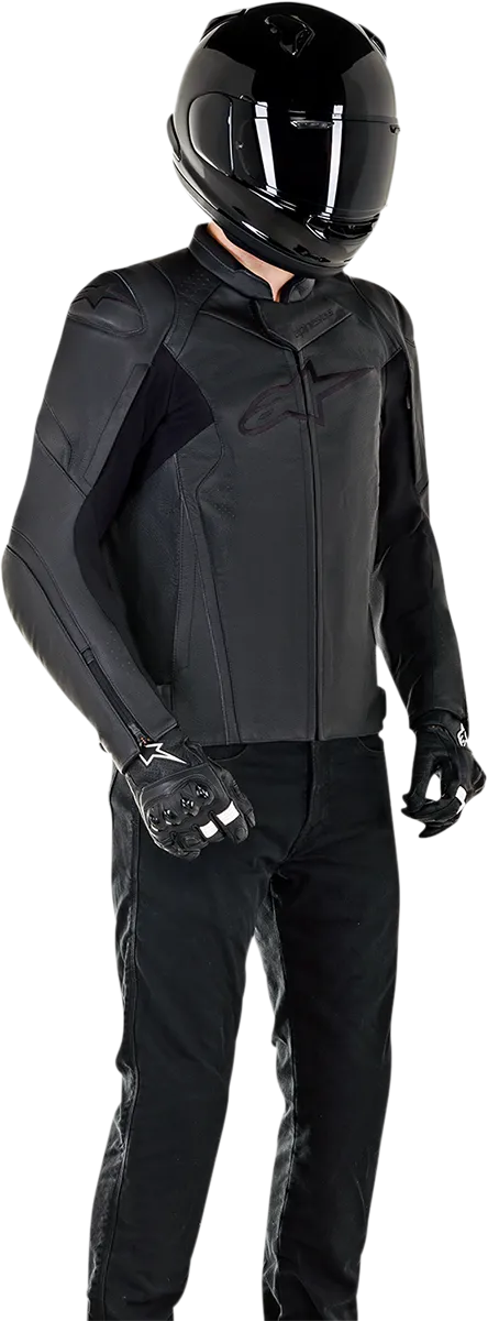 ALPINESTARS Faster v2 Leather Jacket - Black - US 38 / EU 48 3103521-1100-48