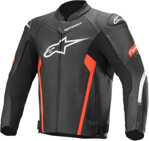 ALPINESTARS Faster v2 Leather Jacket - Black/Red - US 38 / EU 48 3103521-1030-48