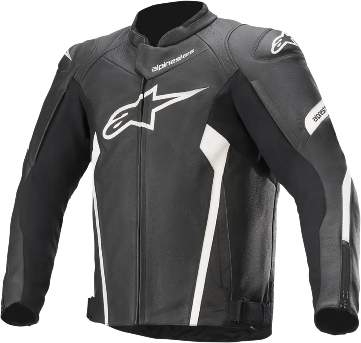 ALPINESTARS Faster v2 Leather Jacket - Black/White - US 46 / EU 56 3103521-12-56