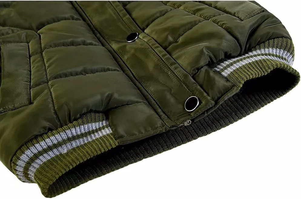 AMIYAN Toddler Boys Girls Down Jacket Hooded Thickened Warm Winter Coat Outerwear 1-6Years