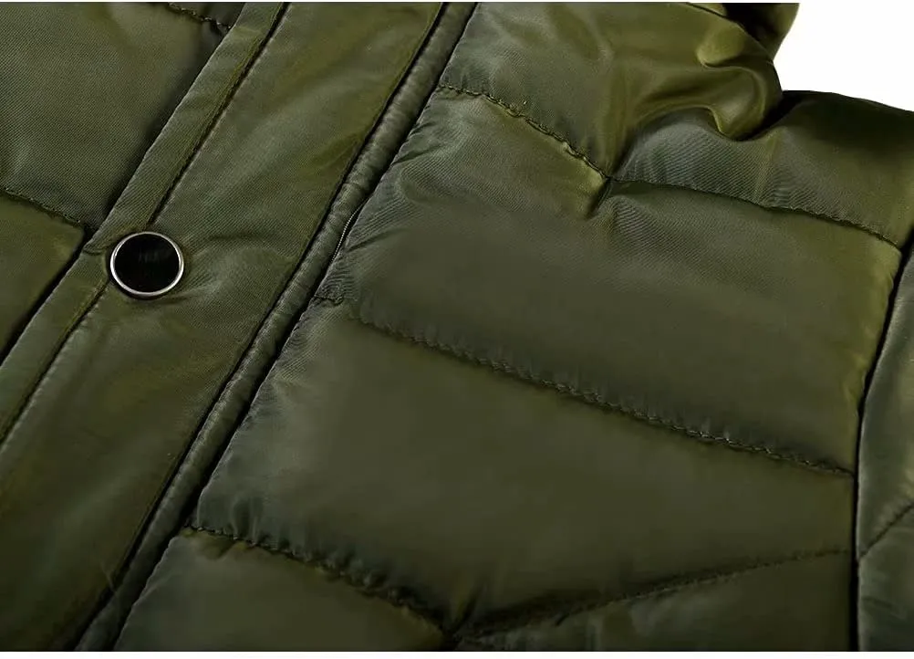 AMIYAN Toddler Boys Girls Down Jacket Hooded Thickened Warm Winter Coat Outerwear 1-6Years