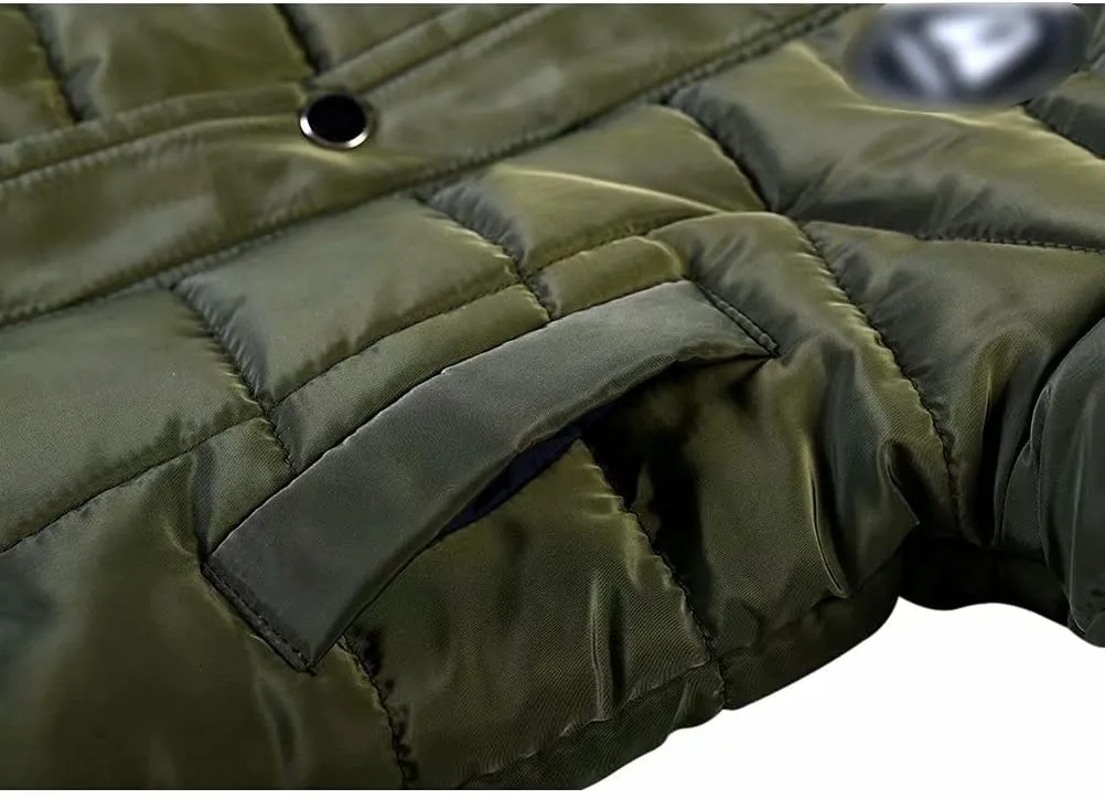 AMIYAN Toddler Boys Girls Down Jacket Hooded Thickened Warm Winter Coat Outerwear 1-6Years
