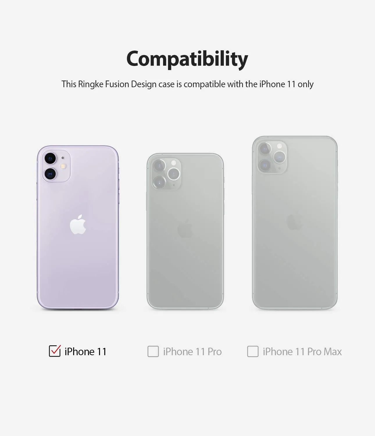 Apple iPhone 11 Back Cover Case | Fusion Design - Not Yours