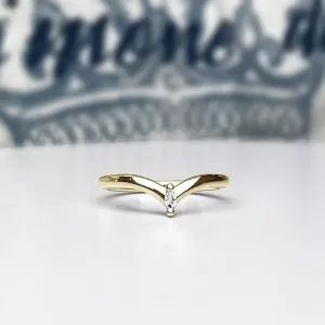 Aria Marquise Diamond Ring · Yellow Gold · 2mm · .03ct
