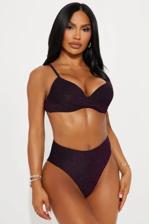 Ariella Shimmer 2 Piece Bikini - Purple