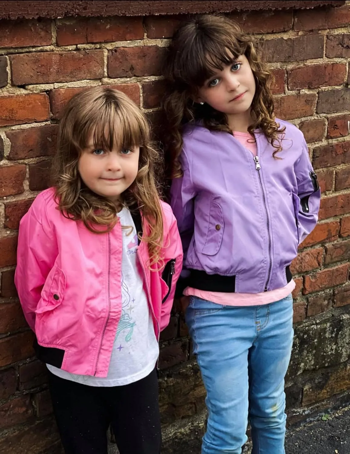 Arshiner Girls Bomber Jacket Casual Coat Zip Up Outerwear with Pockets for 4-12 Years