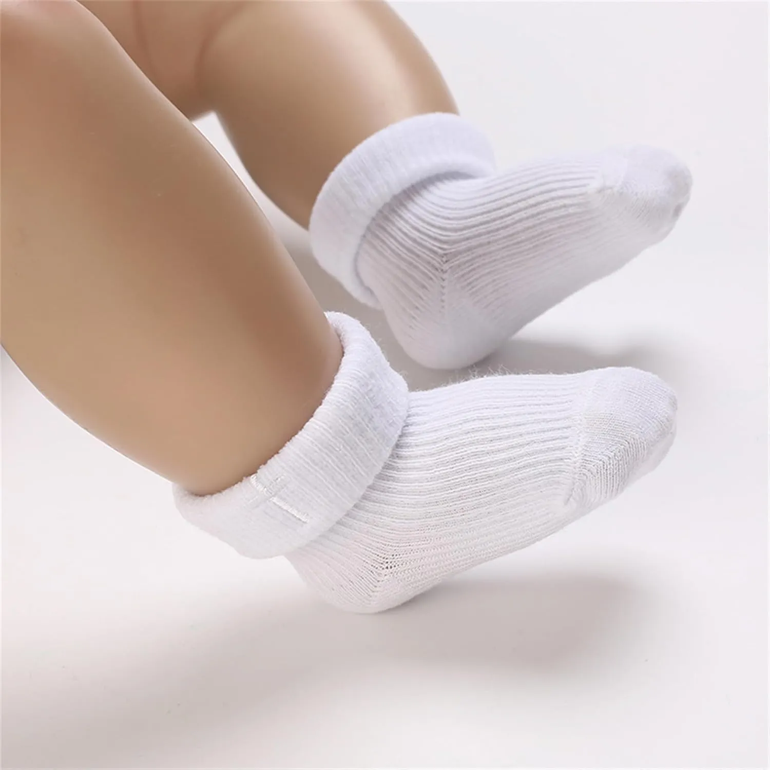 Baby Baptism Shoes & Socks, Boys Girls Infant Toddler, Soft Sole White Christening Sneaker Socks, 3PC
