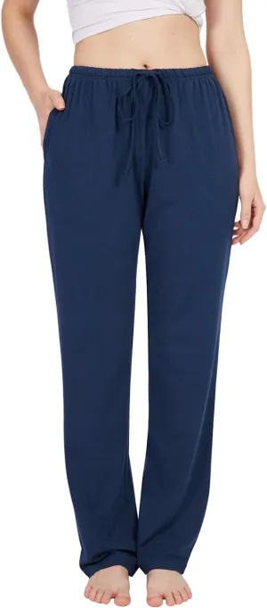 BAMBOO COOL Women Pajama Pants Comfy Lounge Sleep Bottoms, Casual Pj Pants with Pockets and Stretch Drawstring