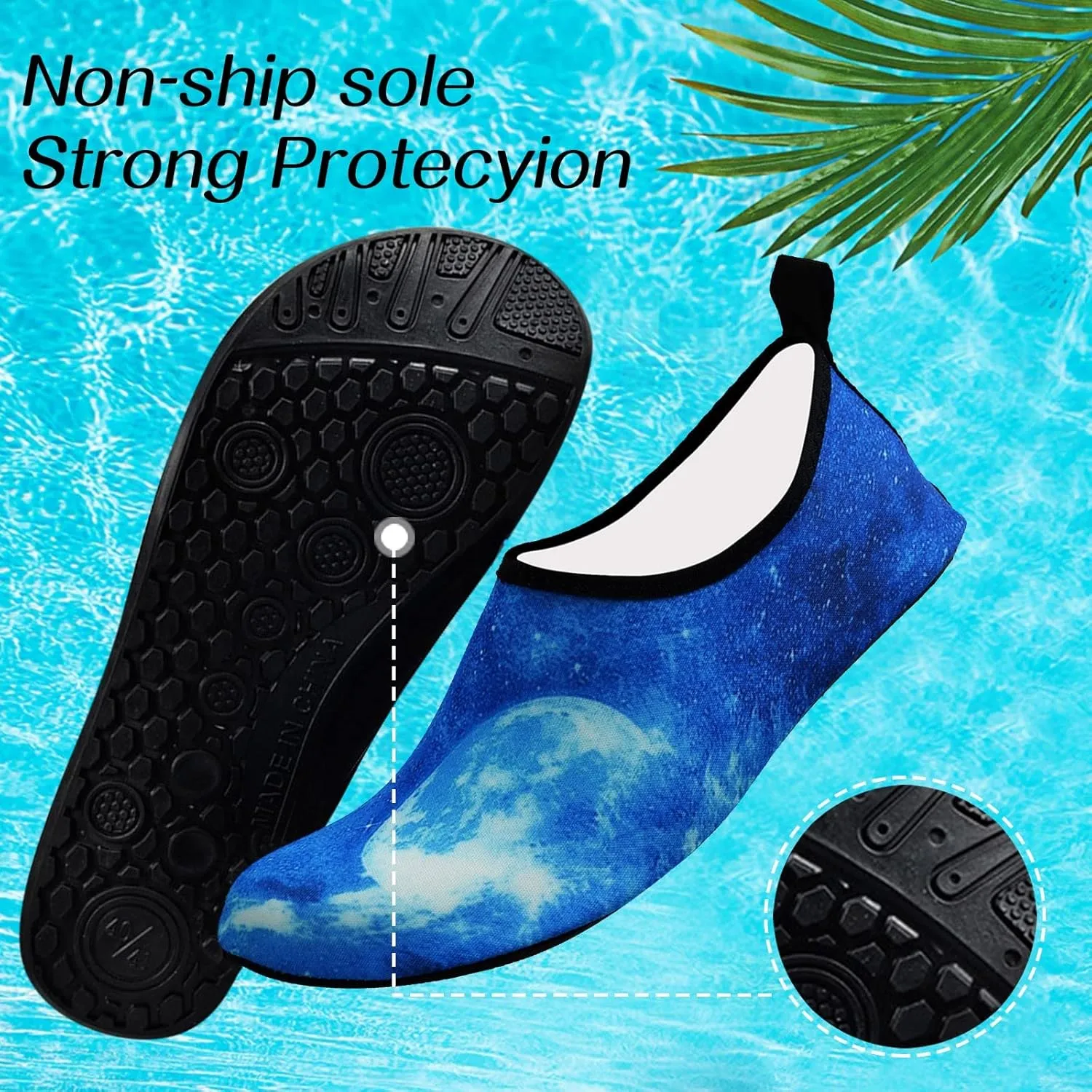 Barefoot Water Shoes Quick Dry Aqua for Women Men Beach Swim Pool Surf Yoga Hiking Kayaking Lightweight Non Slip Outdoor Sports