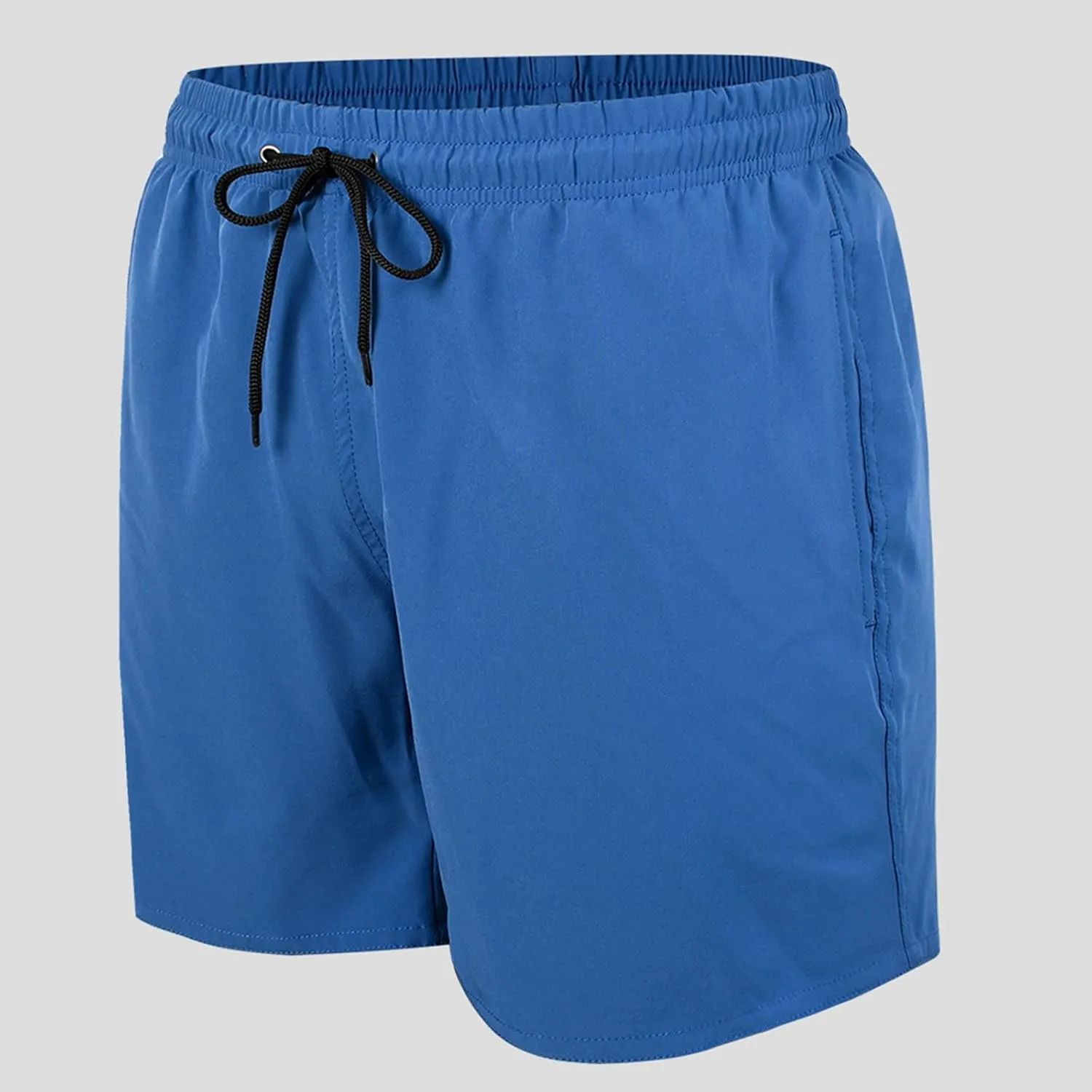 Bathing Suits for Men Beach Surfing Breathable Quick Dry Solid Basic Swimsuits Elastic Waist Drawstring Board Shorts