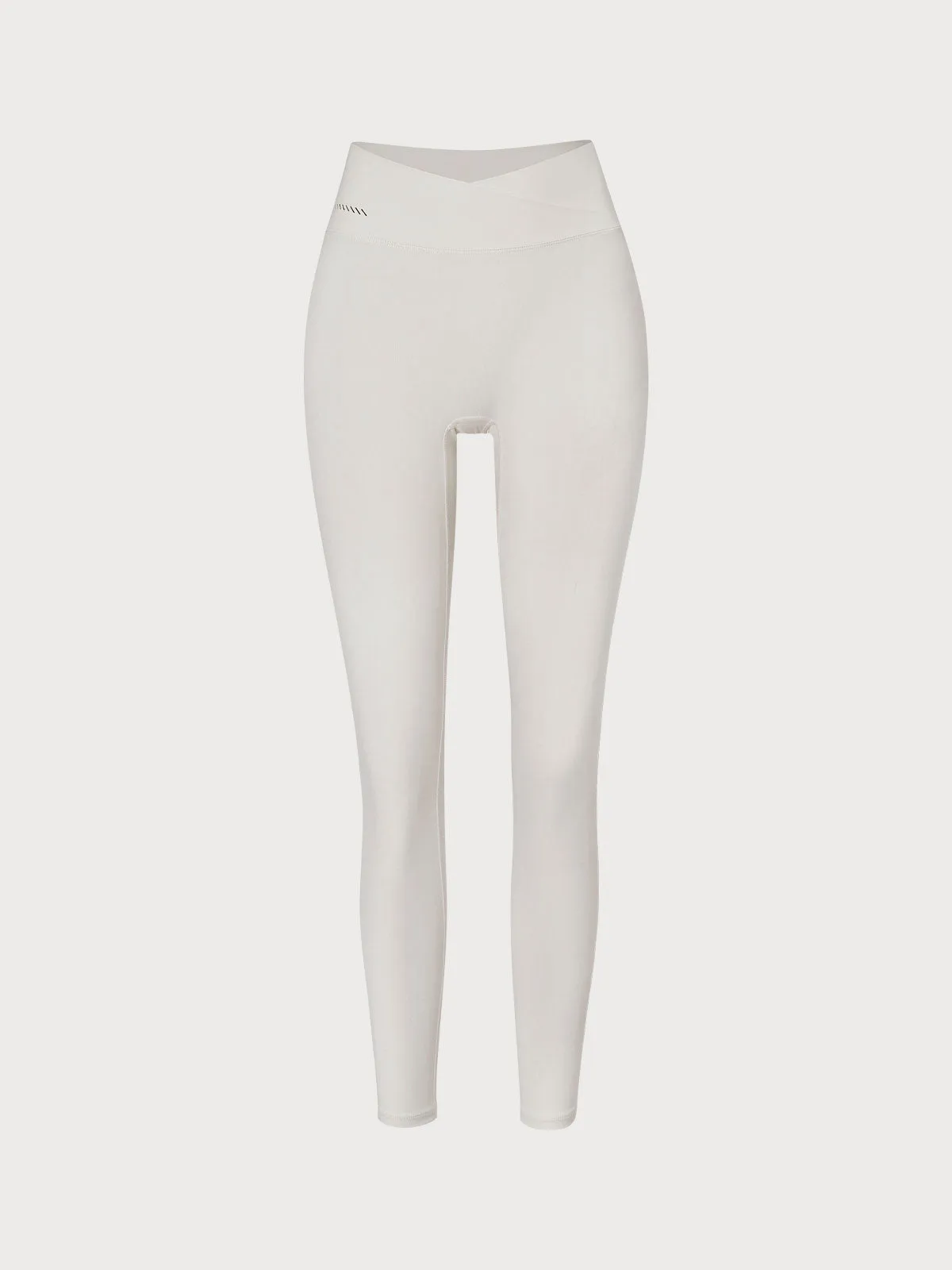 Beige V-Waist Leggings 26”