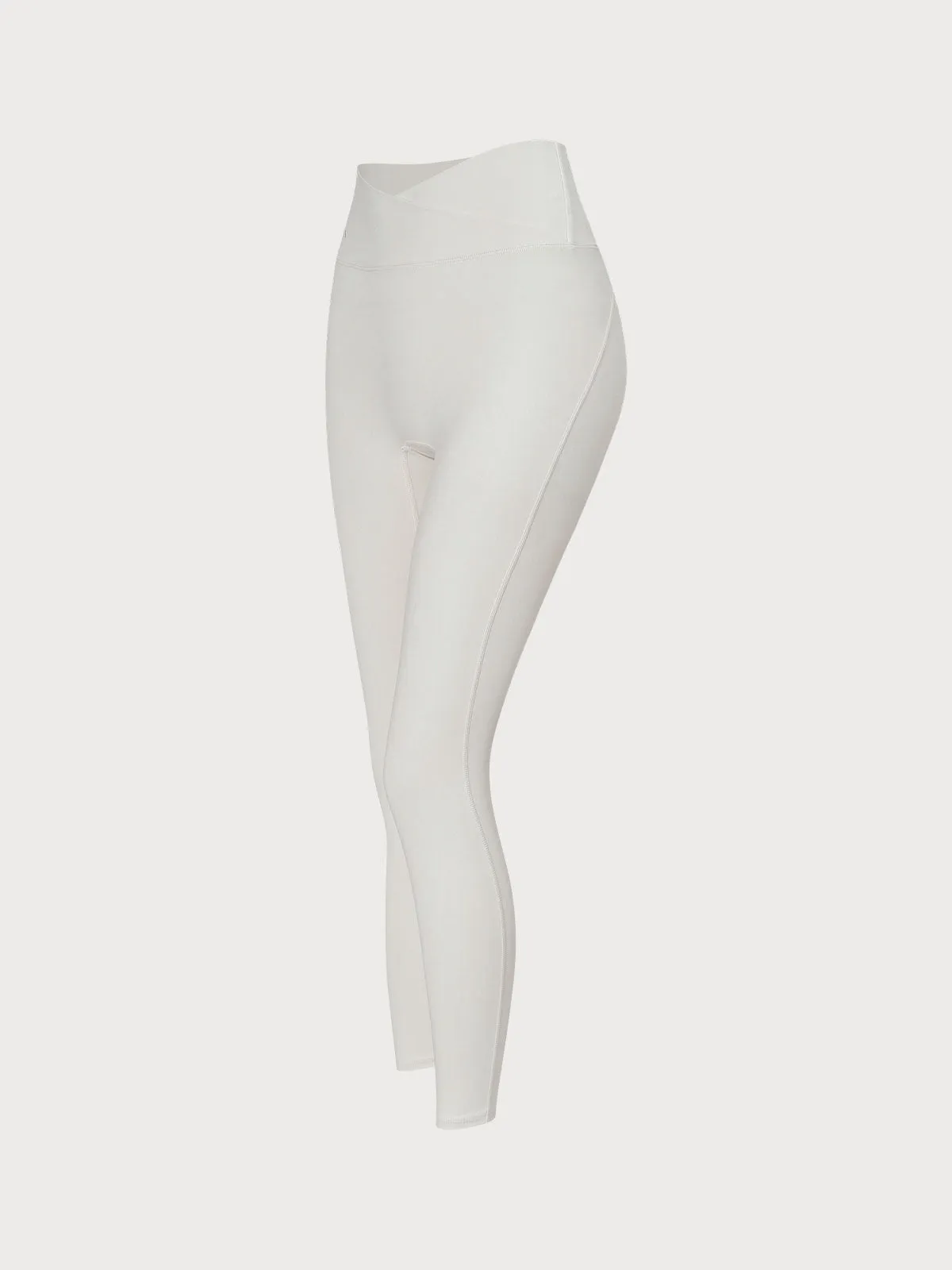 Beige V-Waist Leggings 26”