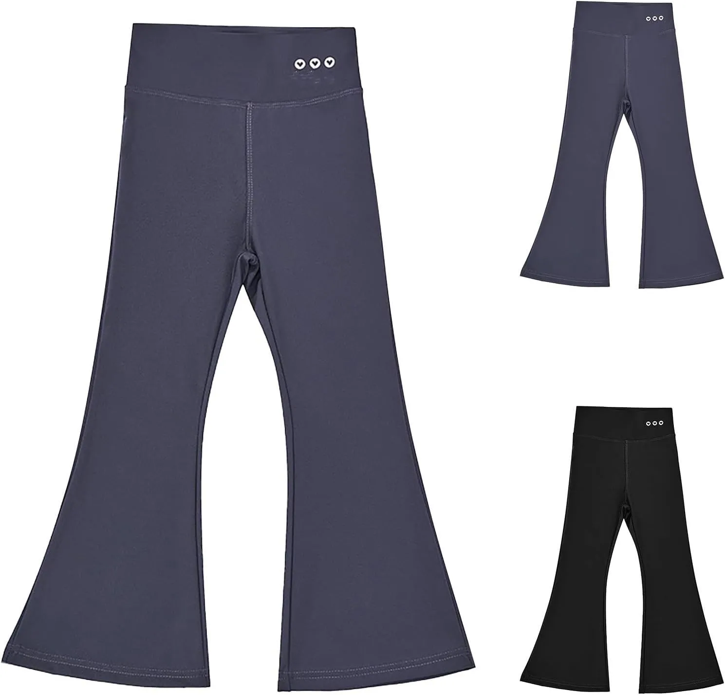 Bell Bottoms for Girls Flare Leggings Bootcut Yoga Pants Toddler Kids High Waist Slim Fit Pants for Dance Workout