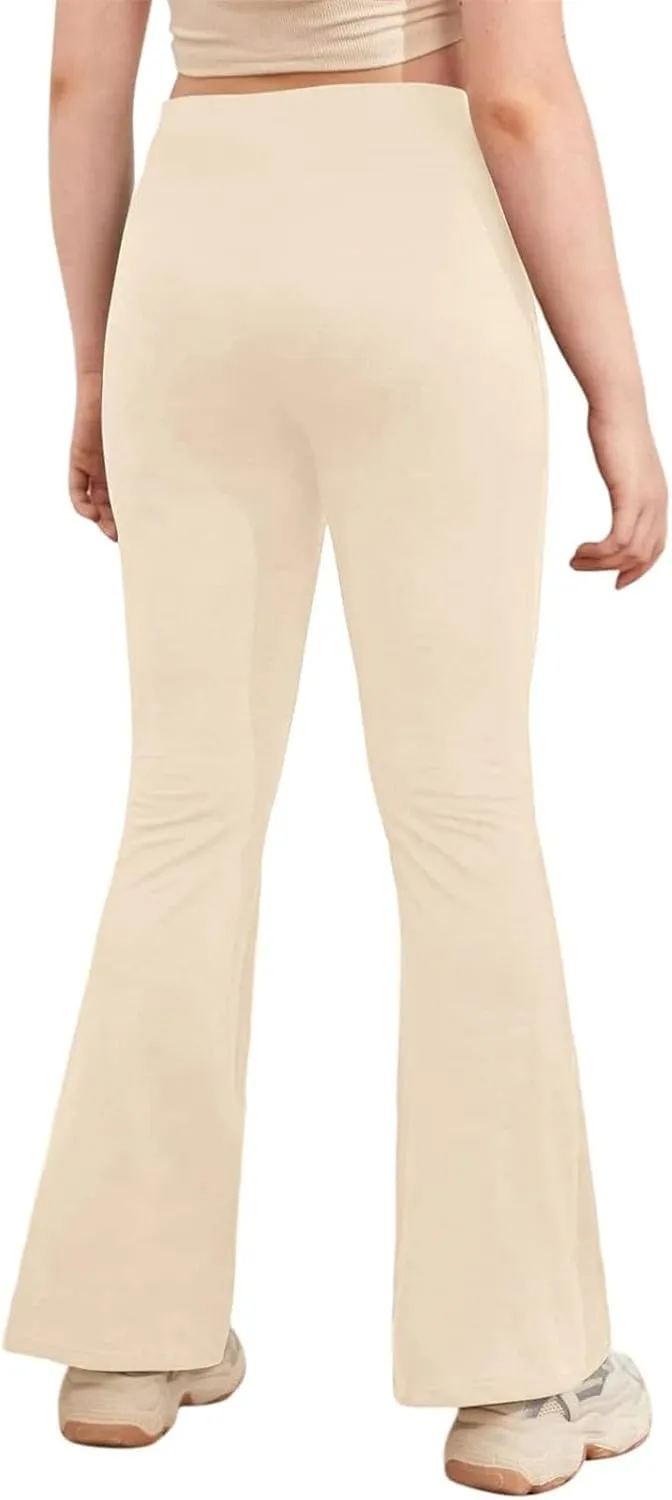 Bell Bottoms for Girls Flare Leggings High Waisted Gym Active Bootcut Yoga Pants for Kids Bell Bottoms Leggings