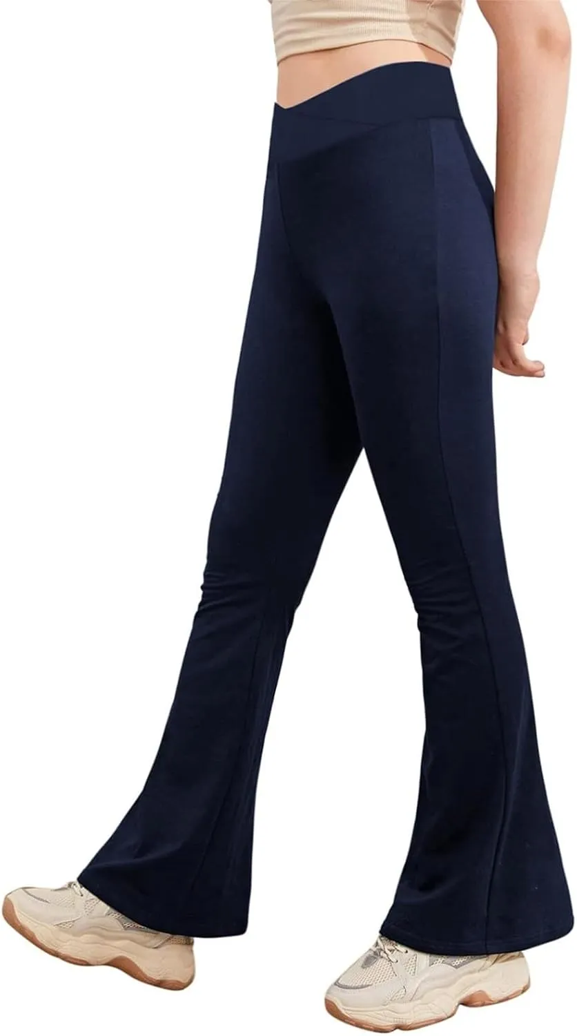 Bell Bottoms for Girls Flare Leggings High Waisted Gym Active Bootcut Yoga Pants for Kids Bell Bottoms Leggings