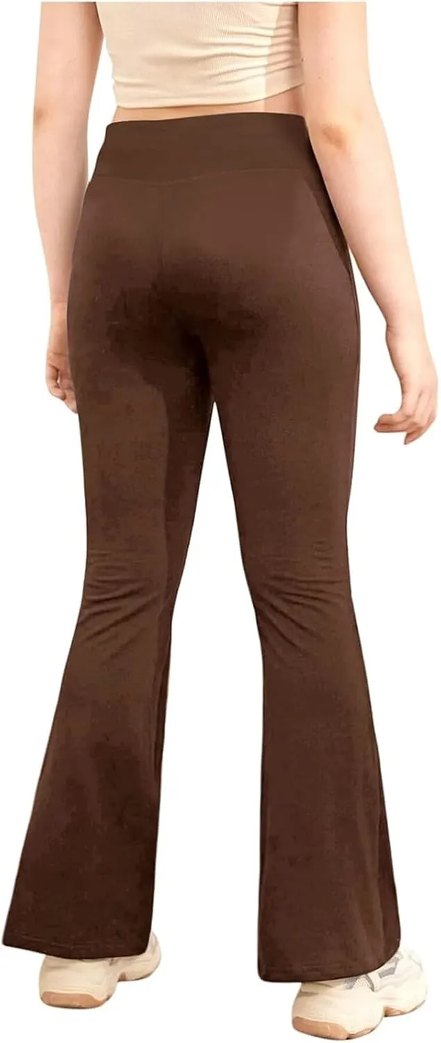 Bell Bottoms for Girls Flare Leggings High Waisted Gym Active Bootcut Yoga Pants for Kids Bell Bottoms Leggings