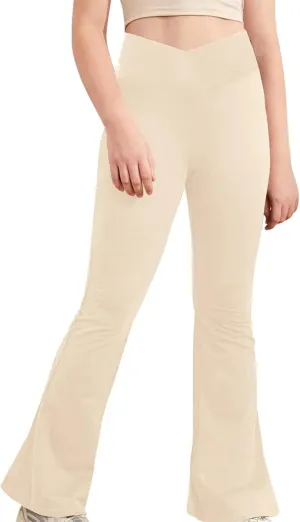 Bell Bottoms for Girls Flare Leggings High Waisted Gym Active Bootcut Yoga Pants for Kids Bell Bottoms Leggings