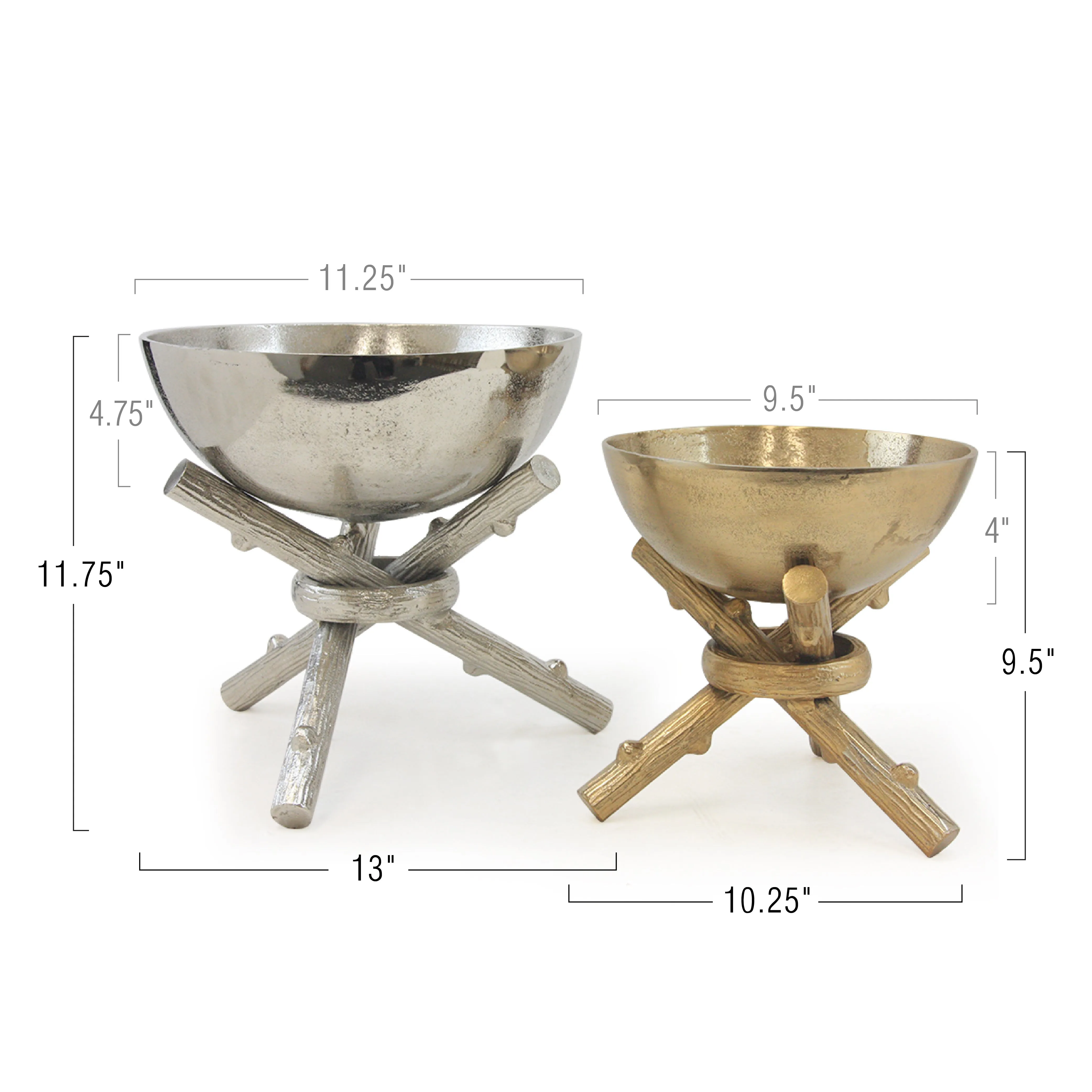 Bonfire Metal Bowl on Stand