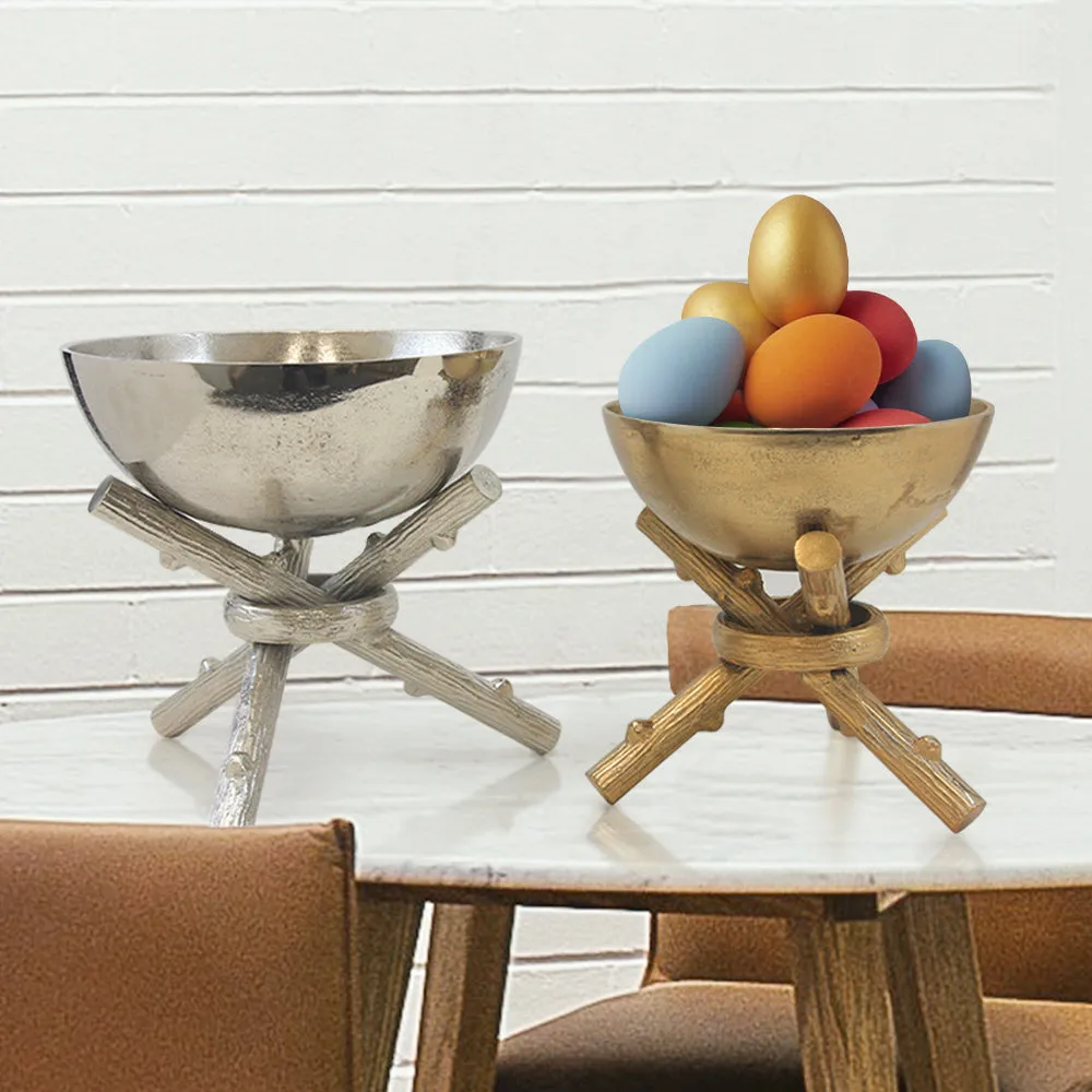 Bonfire Metal Bowl on Stand