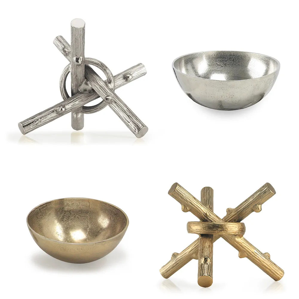 Bonfire Metal Bowl on Stand