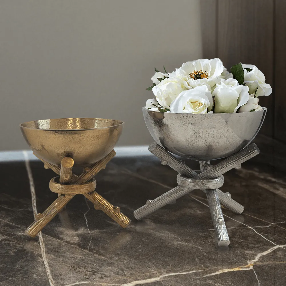 Bonfire Metal Bowl on Stand