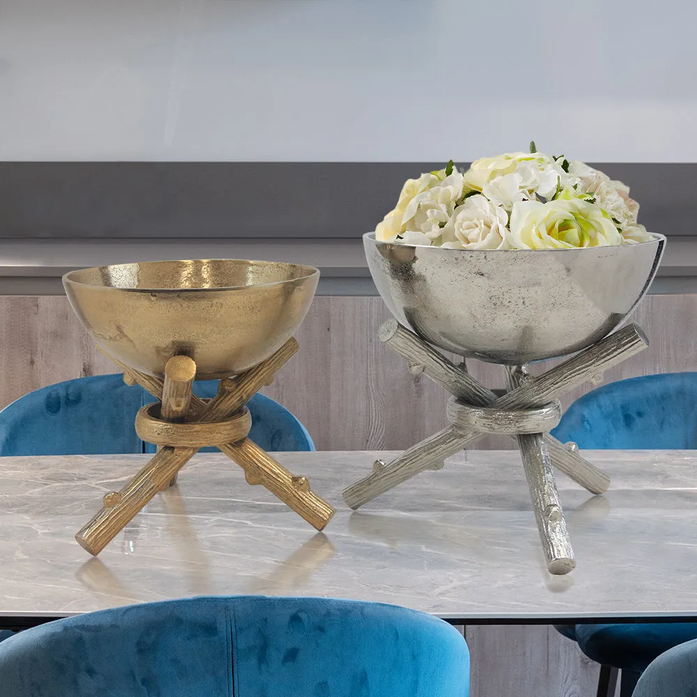 Bonfire Metal Bowl on Stand