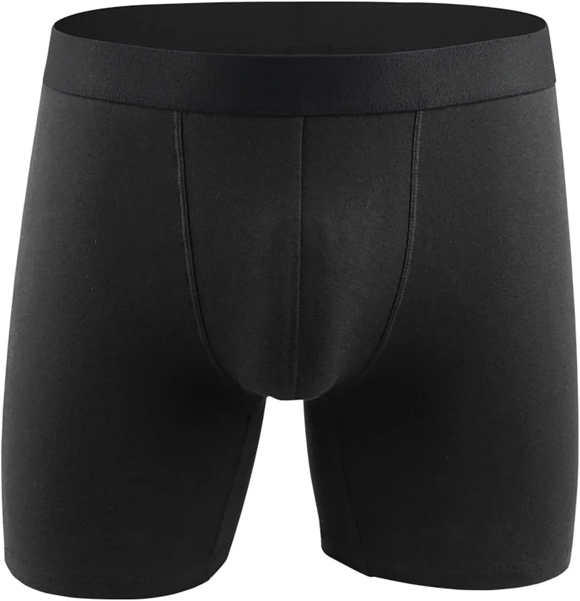 Boxer Briefs for Men Pack of 4, Cotton Moisture Wicking Underwear Soft and Breathable Stretch Boxer Brief Underwear