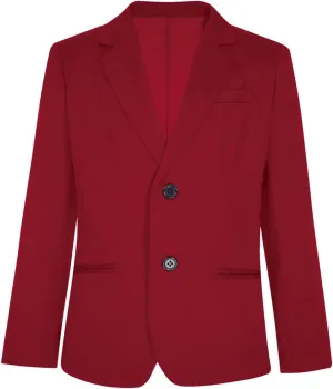 Boys Classic Fit Sport Blazer Long Sleeve Lapel Suit Jacket Single Breasted Outerwear Coat