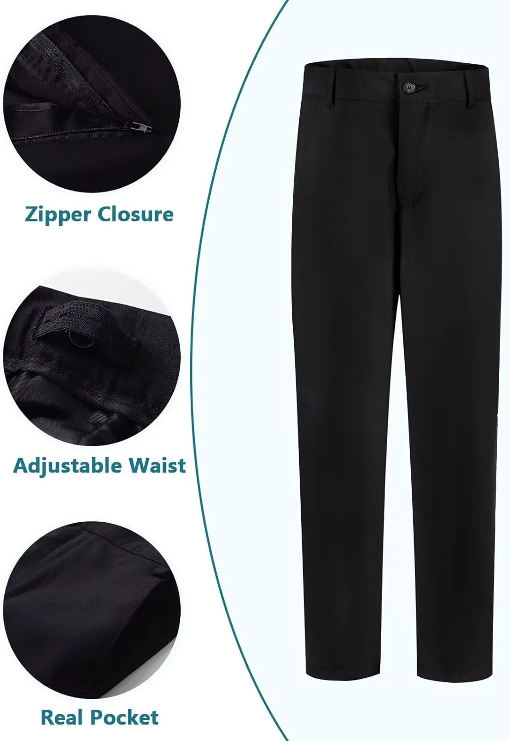 Boys Dress Pants Formal Suits Pants School Unifrom Dresswear