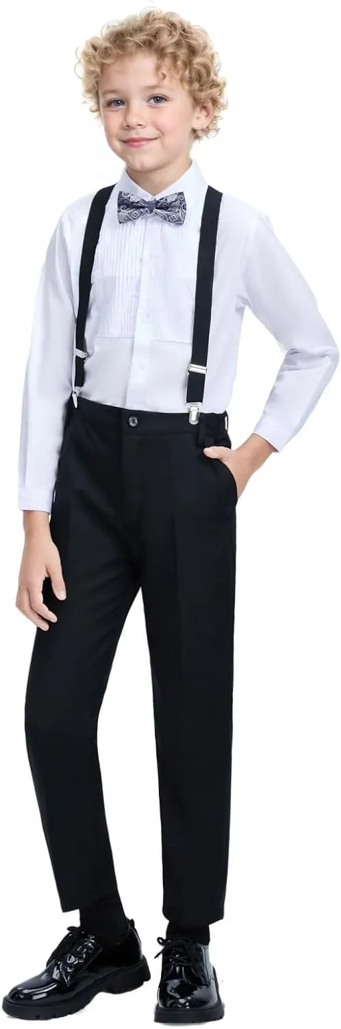 Boys Dress Pants Formal Suits Pants School Unifrom Dresswear