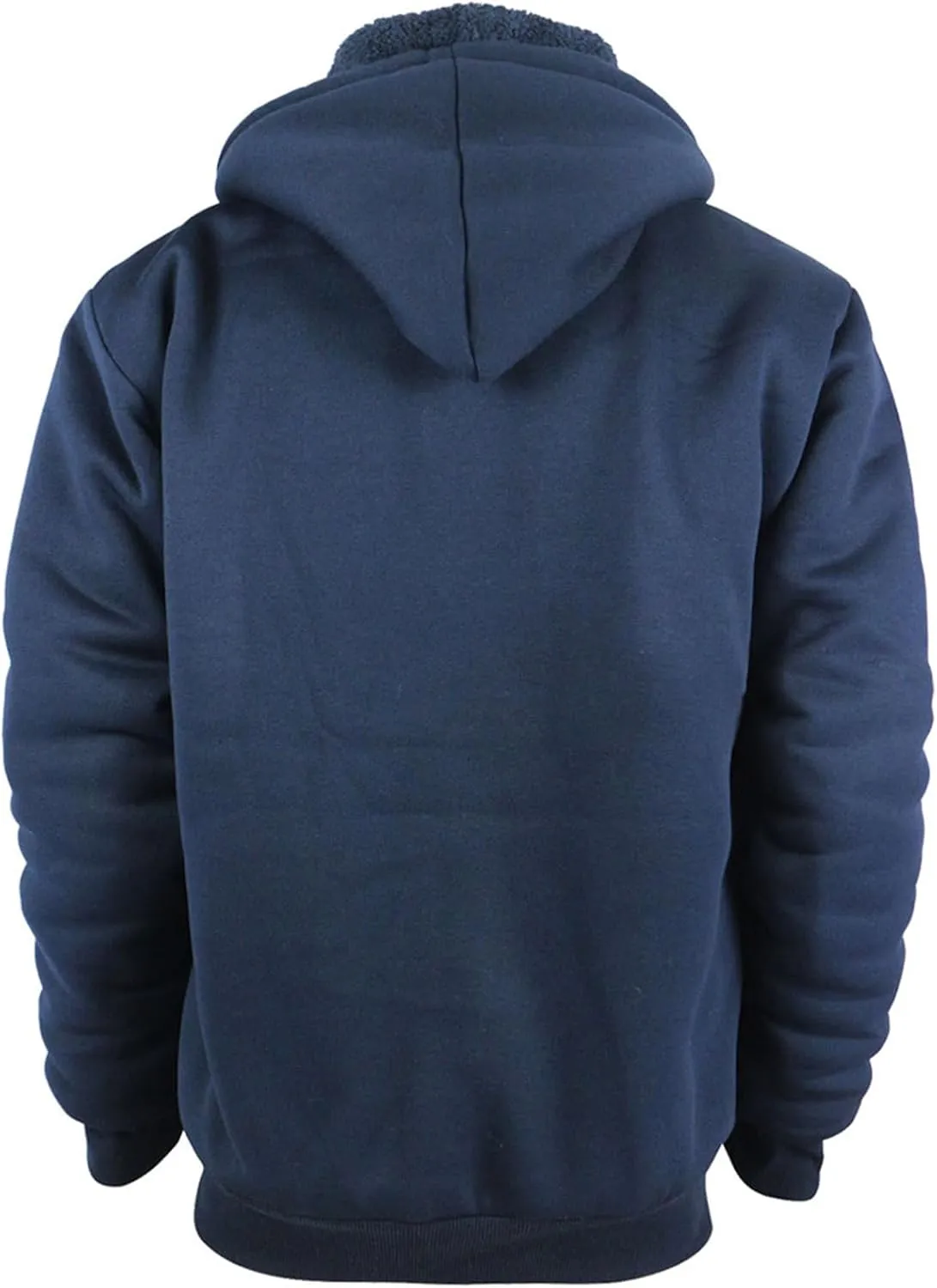 Boys' Fashion Zip Up Hoodie Plain Comfort Fleece Jacket Youth Heavyweight Sherpa Lined Sweatshirts