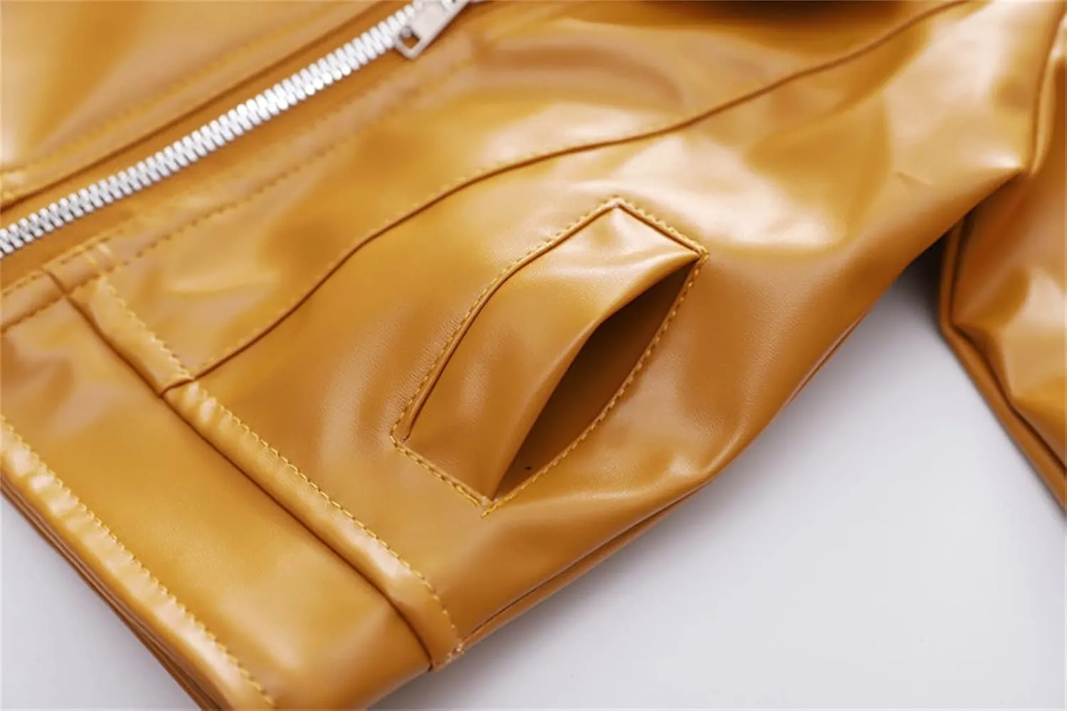 Boys Leather Jacket Children Collar Motorcycle Faux Leather Coats Kids PU Soft Spring Leather Jackets Outerwear
