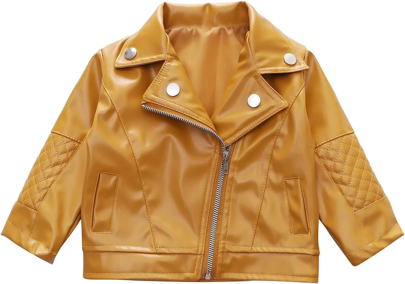 Boys Leather Jacket Children Collar Motorcycle Faux Leather Coats Kids PU Soft Spring Leather Jackets Outerwear