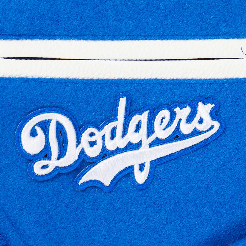 BROOKLYN DODGERS RETRO CLASSIC LITTLE BOYS RIB WOOL VARSITY JACKET (ROYAL BLUE/WHITE)
