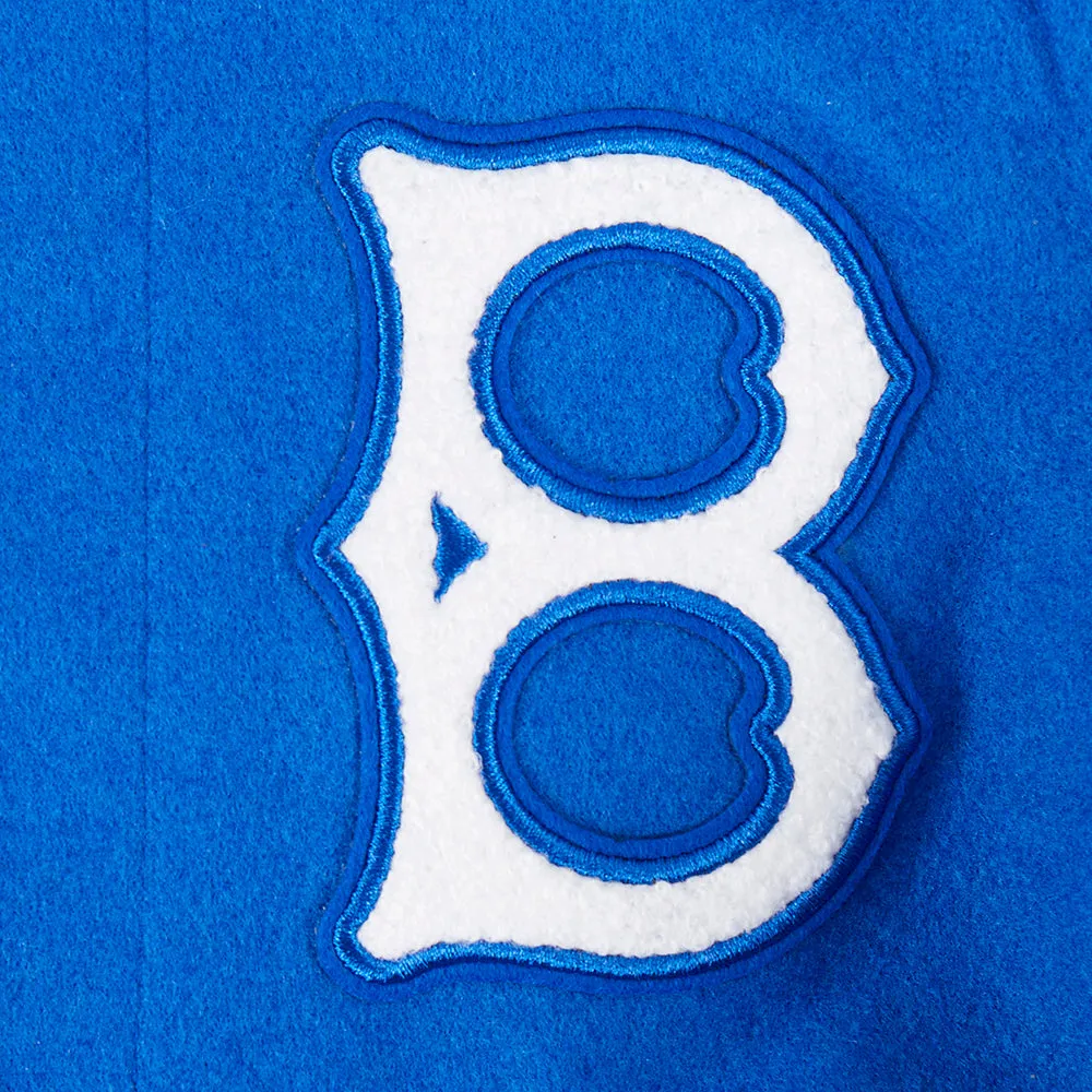 BROOKLYN DODGERS RETRO CLASSIC LITTLE BOYS RIB WOOL VARSITY JACKET (ROYAL BLUE/WHITE)