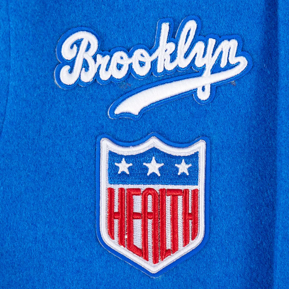 BROOKLYN DODGERS RETRO CLASSIC LITTLE BOYS RIB WOOL VARSITY JACKET (ROYAL BLUE/WHITE)